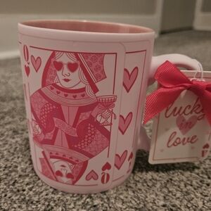Pink Queen of Hearts Mug Valentines Love